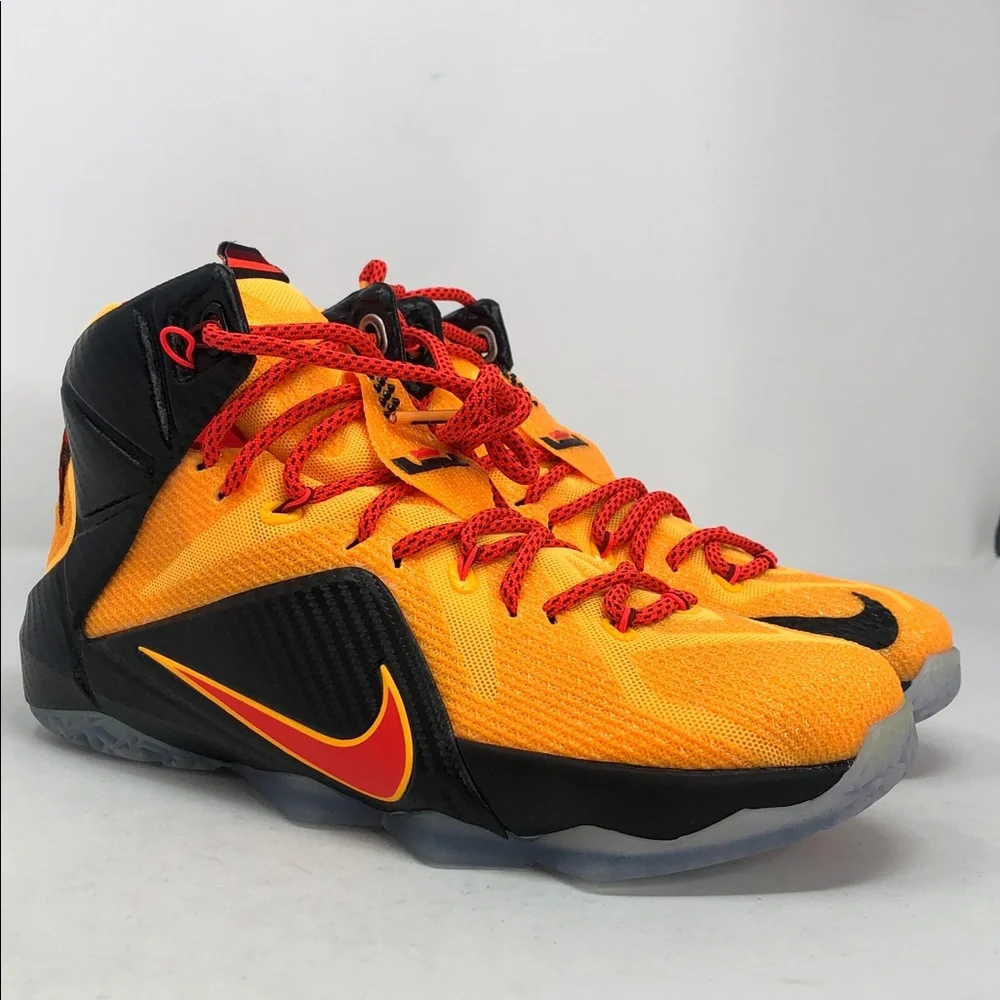 Nike Lebron XII 12 CLE Cleveland Bright Crimson 684593-830 Men’s Shoes -Size 8.5